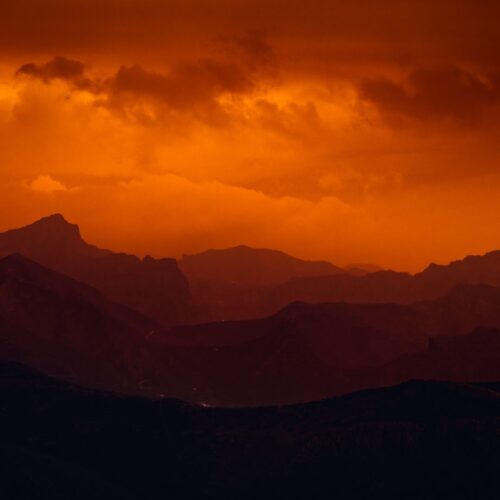 mountain sunset